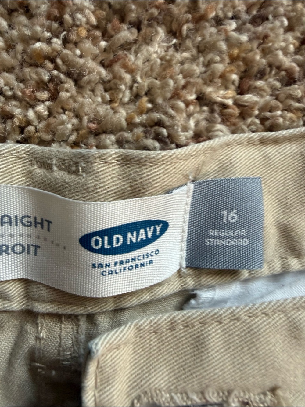 Old Navy boys Straight Jeans in Light Khaki